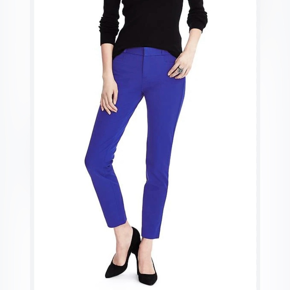 Banana Republic Sloan Mid-Rise Pants, 6T, 29 inch inseam, Cobalt Blue